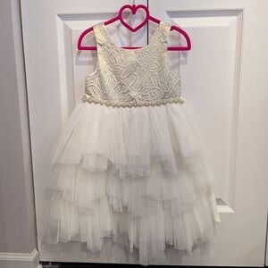 Elegant Cream Kids Dress